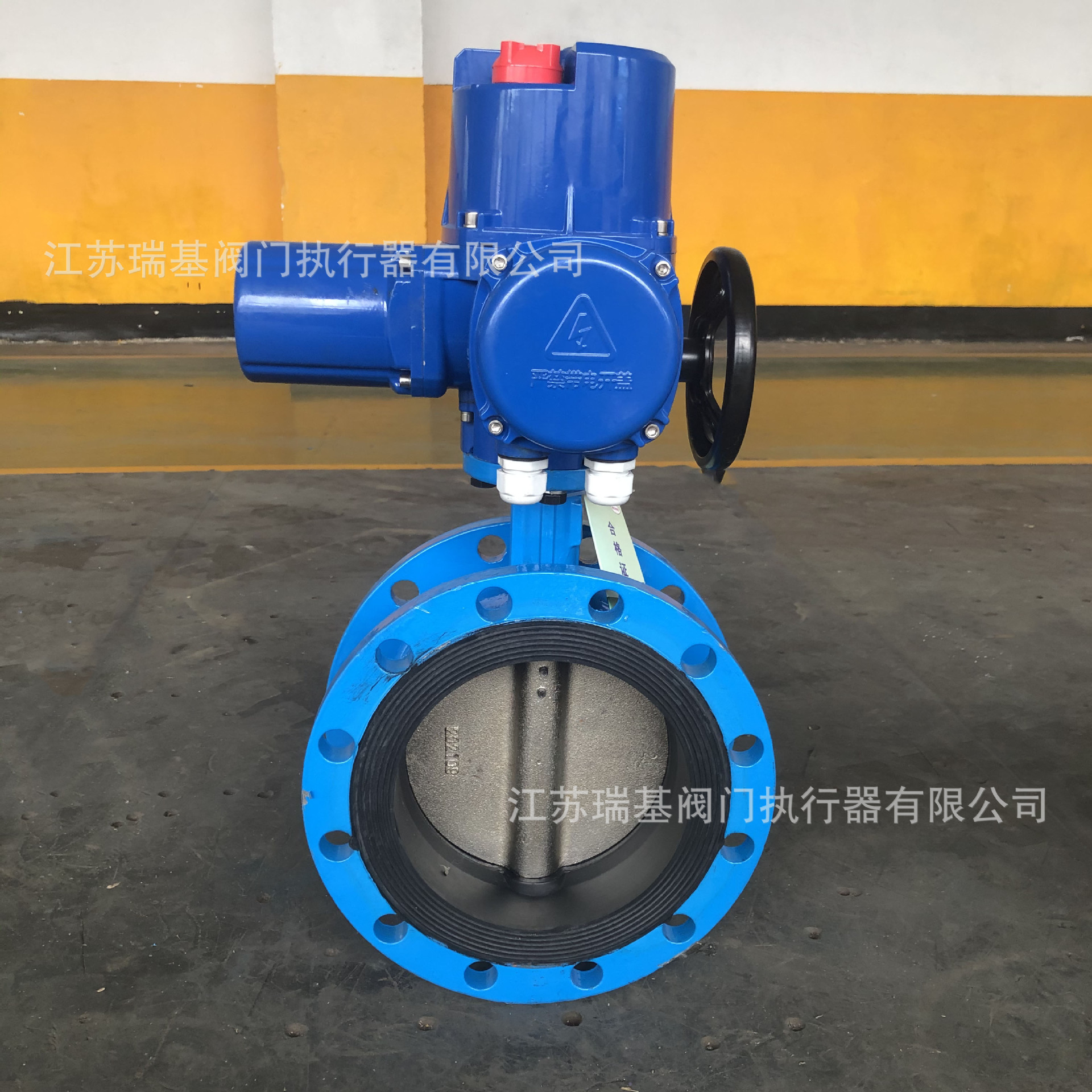 太阳能风光互补电动蝶阀 DC24V Q941X-16C DN200 LORA NB-IoT 4G