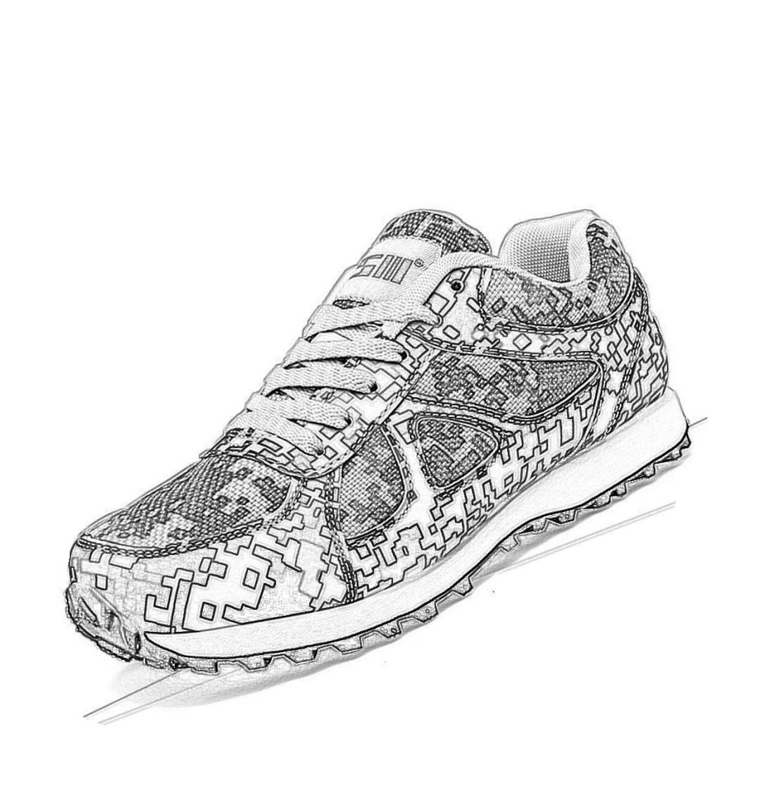 Camouflage ultra light running sneakers for men and women outside…