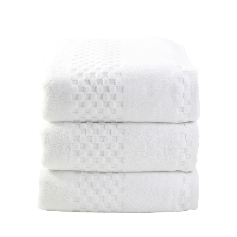 A5L五星級酒店超大號浴巾純棉白色成人男女柔軟加大加厚吸水全棉