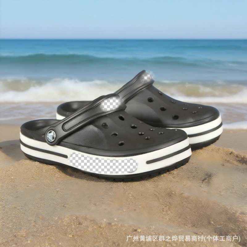 Cross Big Beiya Clogs for Men and Women, Couple Style, Fashionable and Versatile, High-Quality Outdoor Beach Shoes for Home Wear