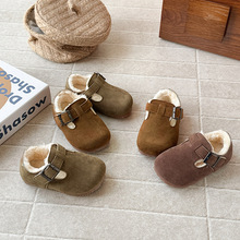儿童勃肯鞋2025冬季女童棉鞋男童加绒冬鞋毛毛鞋宝宝豆豆保暖童鞋