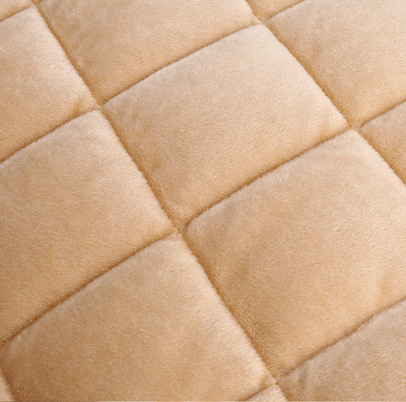 Thickened plush cushion winter car cushion three-piece set without backrest manufacturers