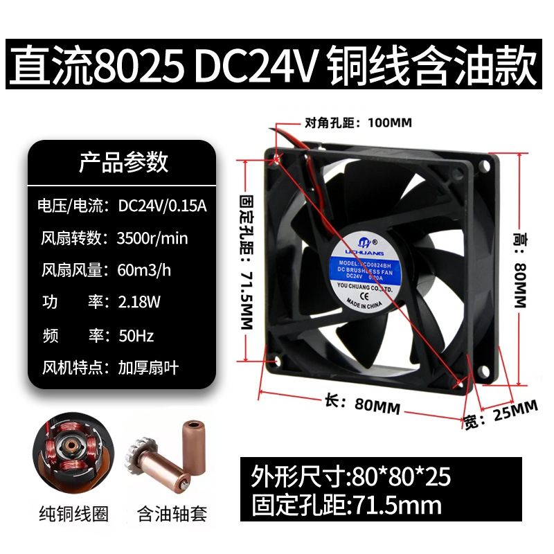 ventilador de flujo axial pequeño ventilador de ventilación image 23