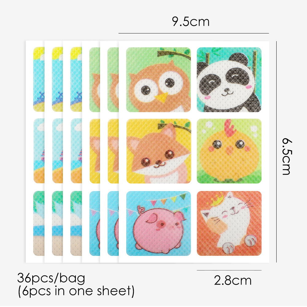 36 Sumifun ointment patches/bag, summer cartoon patch, non-woven mosquito repellent patch K06601_voghion.com