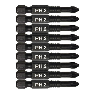 Cross-Border Strong Magnetic Bit Cross Bit Black Hexagonal Handle 10Pcs Electric Bit Set Screwdriver Bit