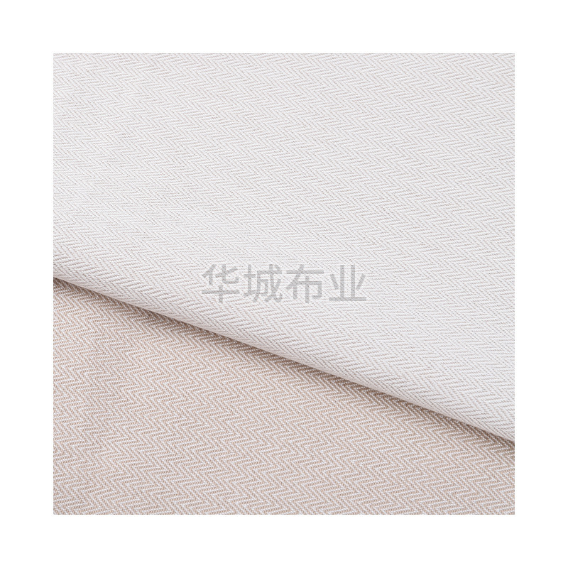全涤斜纹布料染色布双色波浪口袋布双面小人字纹色织斜纹麻棉布料|undefined