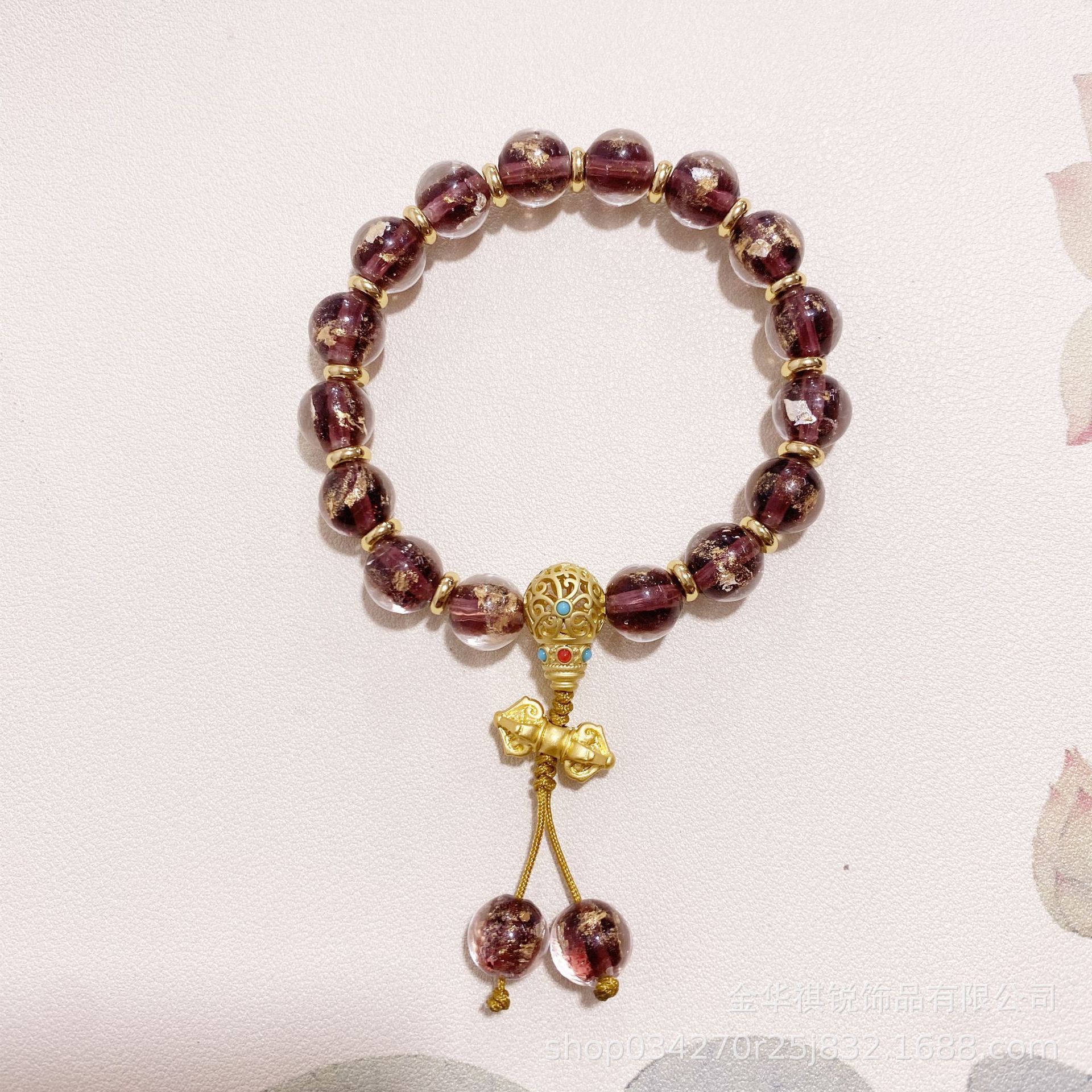 금박 유리--보라색(중공 티셔츠)