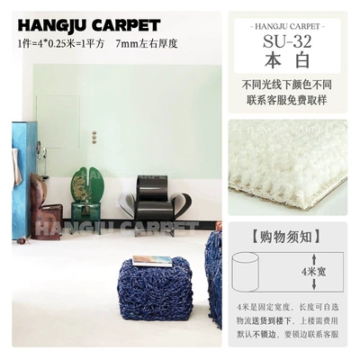 Studio, Full Coverage Nylon, Flame-Retardant, Car Carpet - su-32-original-white