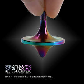 黄铜陀螺盗梦空间创意手指手捻手拧陀螺经典成人减压指尖陀螺