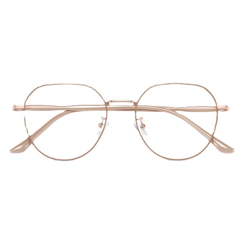 Student Myopia Glasses Female Anti-Blue Light Optical K-Style Internet Celebrity High-Looking Round Face Small Face Plain Glasses Frame