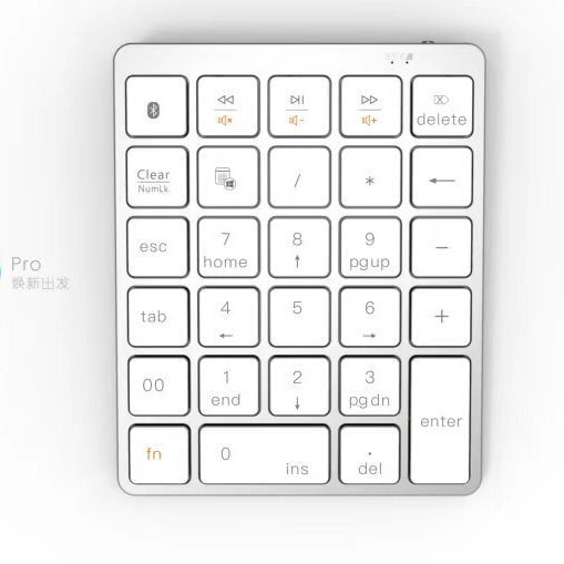 Cross-Border Hot Selling Ultra-Thin Bluetooth Mini Digital Wireless Keyboard 28 Keys Rechargeable Portable Office Wireless Keyboard Cross-Border Hot Selling Ultra-Thin Bluetooth Mini Digital Wireless Keyboard 28 Keys Rechargeable Portable Office Wireless Keyboard
