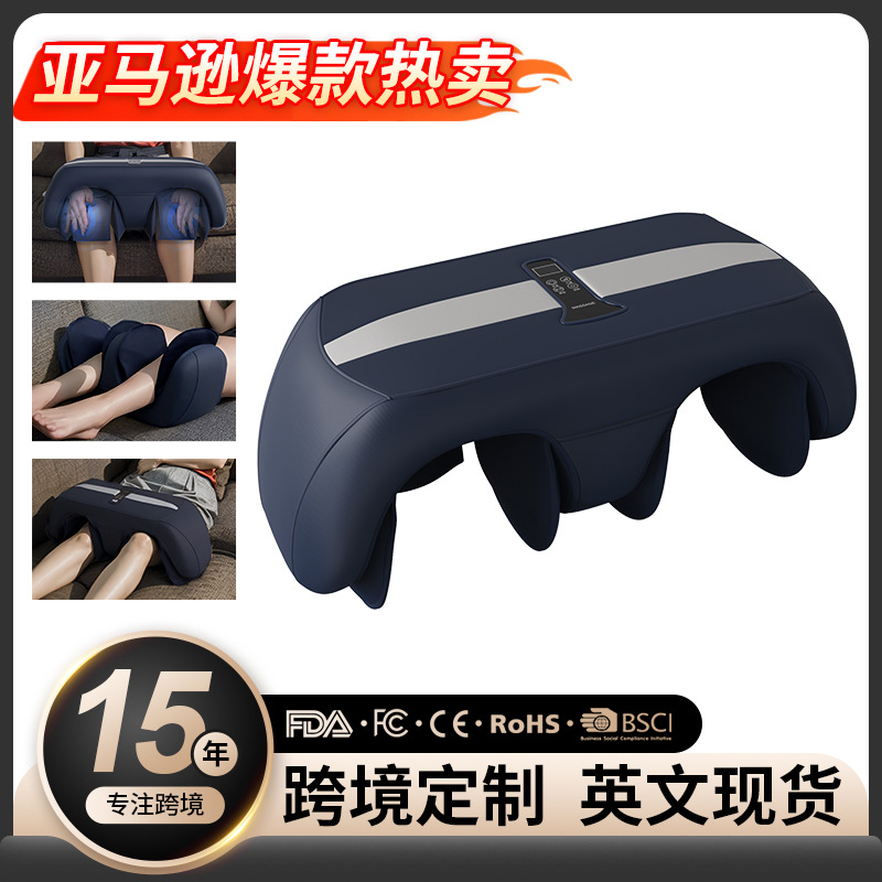 Ternero pierna masajeador protector de la rodilla 3D onda de aire vibración calefacción eléctrica airbag vieja pierna fría rodilla masajeador