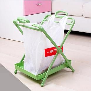 Foldable Garbage Rack with Tray, Plastic Bag with Tray Storage Bracket, Foldableable, Easy to Carry and Can Be Used for Outdoor Use