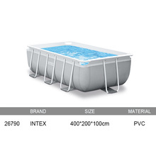 INTEX26790 户外野营长方形管架水池戏水泳池养鱼池地上游泳池