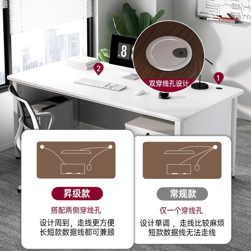 Mesa de computadora mesa de escritorio simple mesa de oficina moderna combinación simple mesa de escritorio mesa de jefe mesa de personal