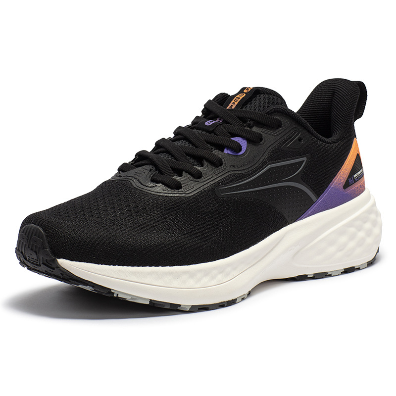 361 Degree Men's Shoes Aerobic Sports Shoes 2025 Summer New Lightweight Plaid Jogging Shoes Shock Absorbing Running Shoes for Men