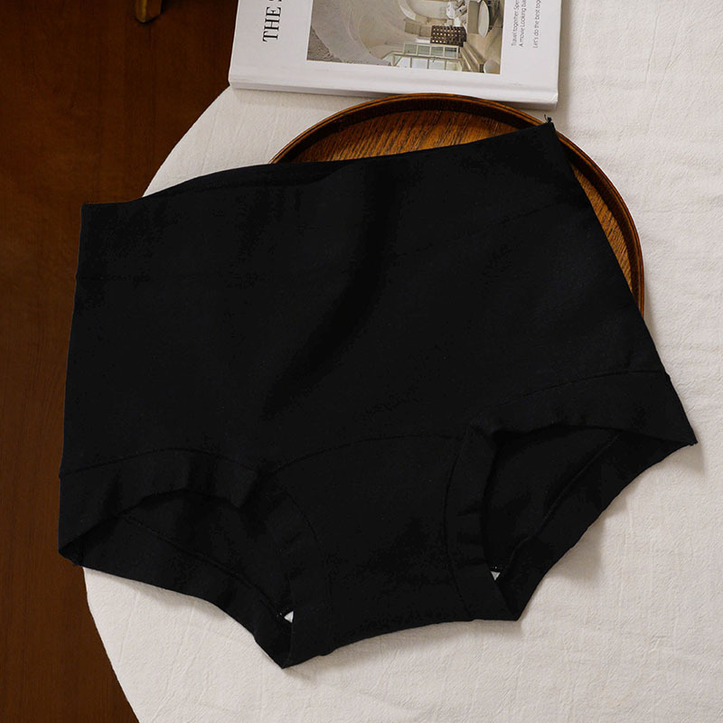 平角内裤女士纯棉全棉透气学生女生中腰大码收腹包臀四角新款|undefined