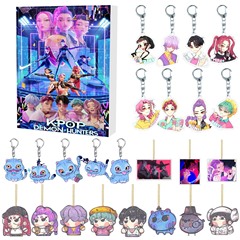 跨境KPOP猎魔 女团圣诞来临日历盲盒 背包亚克力挂件钥匙扣 挂饰