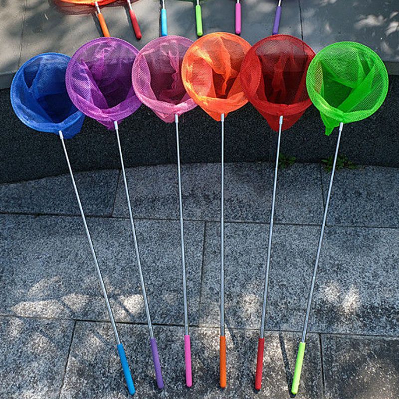 Stainless Steel Telescopic Fishing Net for Children, Small Fishing Net, Insect Net, Fish Net, Shrimp Net, Children's Outdoor Toy