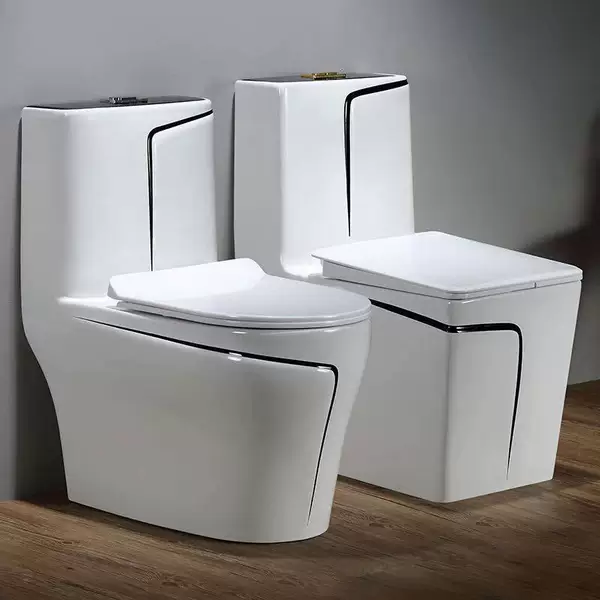 New Simple Household Toilet Toilet Ceramic Siphon Toilet Pumping Mute Water Saving Color Toilet