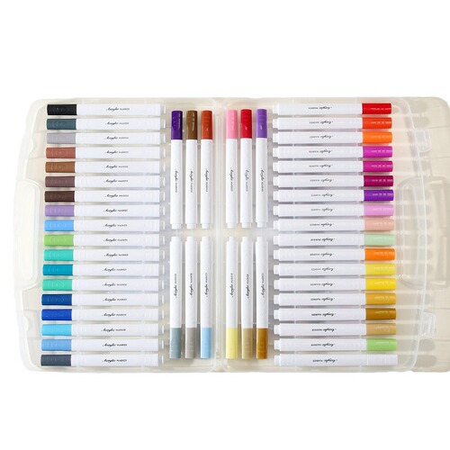 Acrylic marker pen set 12 colors 24 colors 36 colors 48 colors brush diy graffiti pen art painting tools painting set box