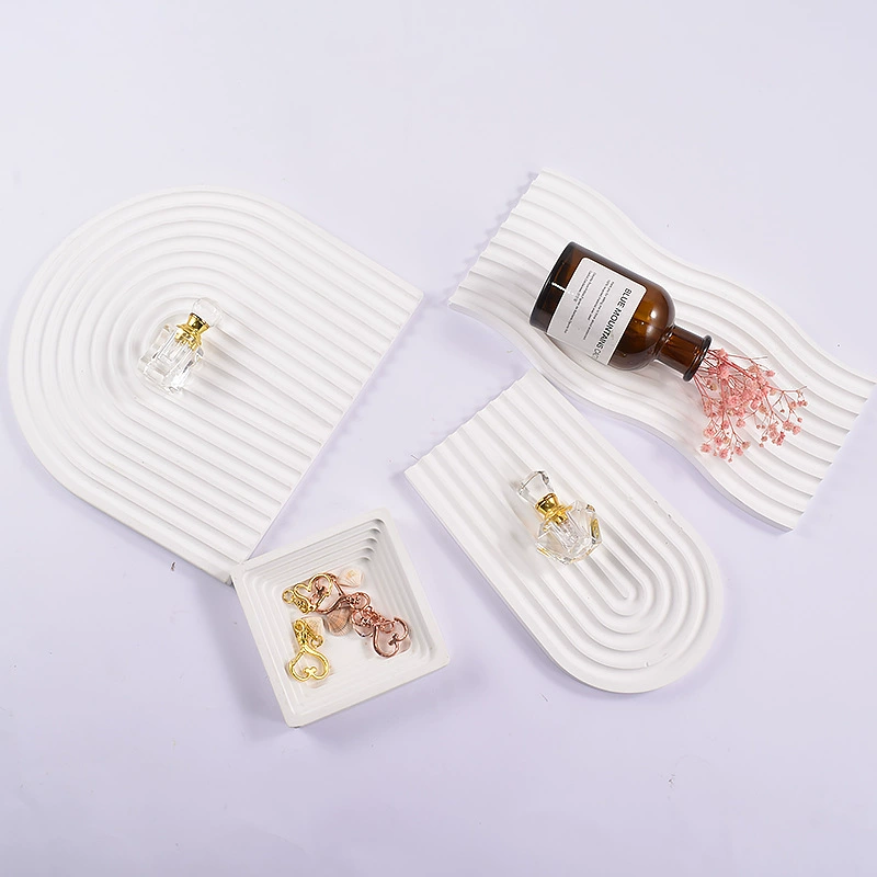 Силиконовая форма для DIY гипсовых свечей, арочная подставка-лоток для хранения (虞美人)