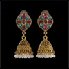 Long retro earrings from pearl, ethnic accessory, European style, city style, India, ethnic style