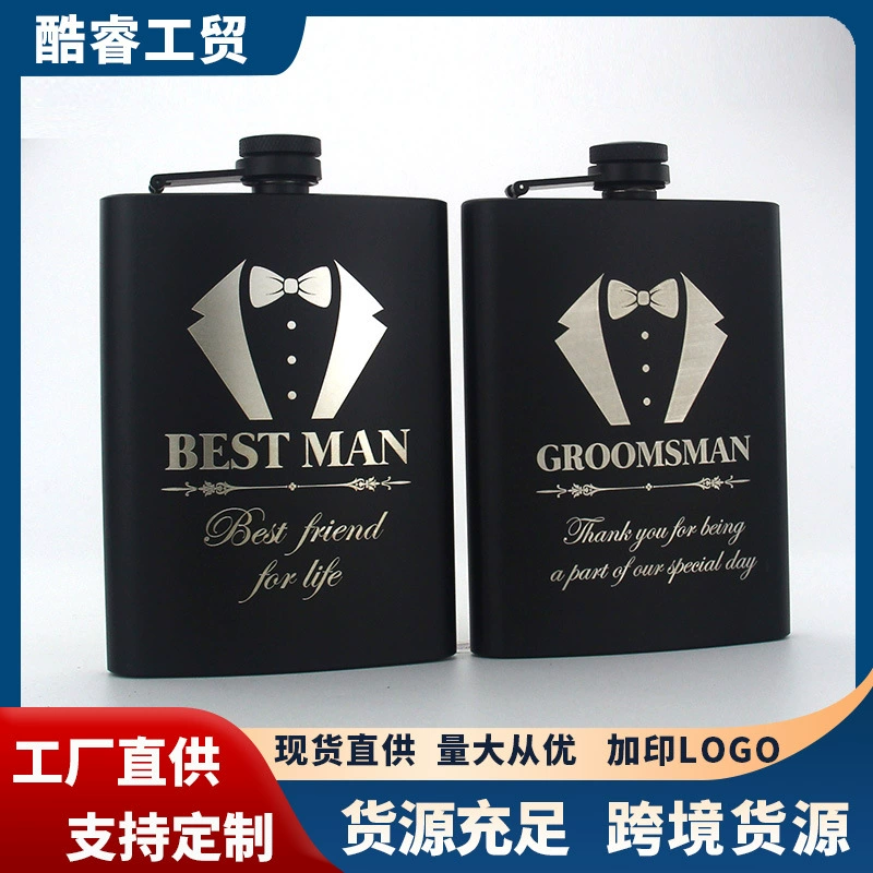 Заводская поставка 8 унций из нержавеющей стали винный горшок из нержавеющей стали русский портативный открытый бытовой портативный маленький винный горшок бутылка