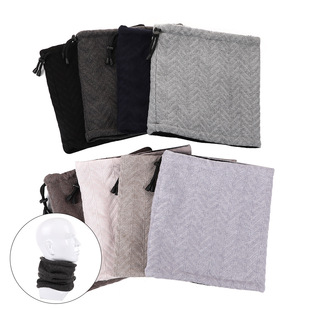 Cross-Border Winter New Product Jacquard Knitted Scarf Outdoor Neck Scarf Fleece-Lined Thickeneding Fashionable Warm Hat Neck Cover Neck Cover