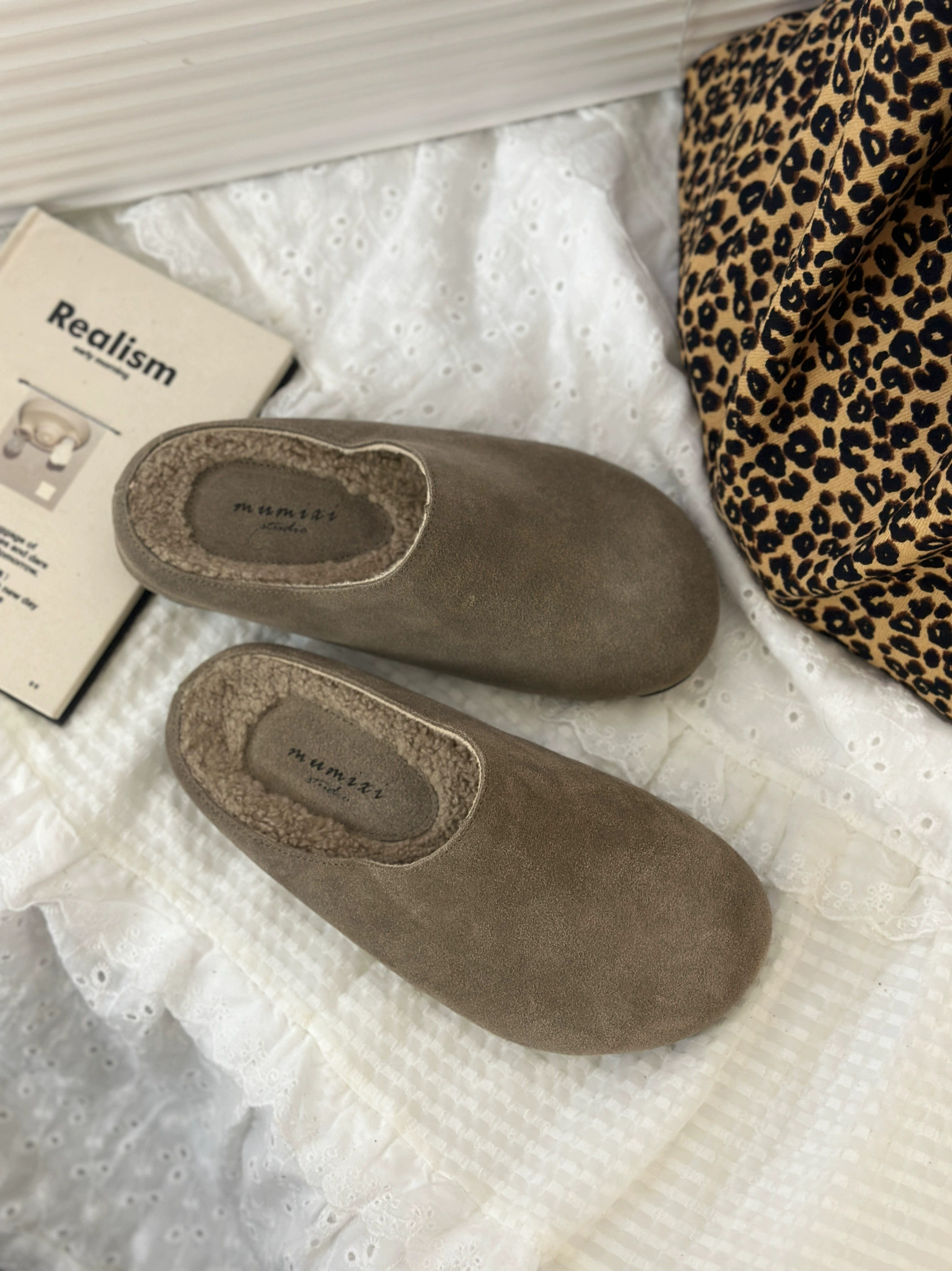 Женские полутапочки Birken из натуральной кожи на толстой подошве Du Xiaodu, осень 2025, для беременных женщин, нескользящие, ретро, уродливые, милые, модные