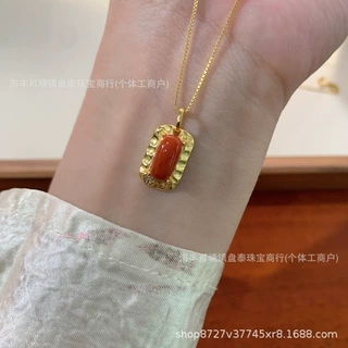 天然南红马鞍吊坠   通体S925银镶嵌 厂家批发