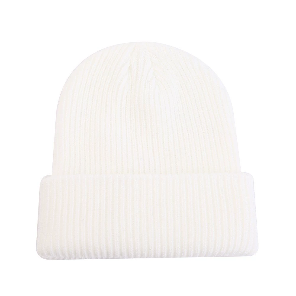 Thick Winter Knit Beanie Hat, Unisex Adult, Cuffed Ribbed Design, Warm & Versatile