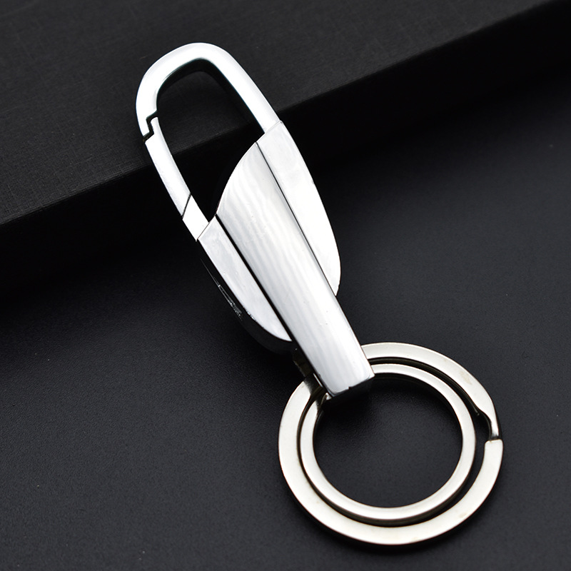 Factory metal key chain key chain men's waist buckle lettering gifts small gifts LOGO lettering a generation of hair