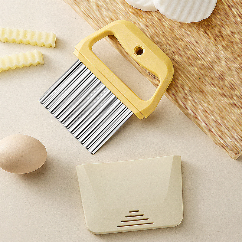 Grado alimenticio acero inoxidable crema raspador raspador horneado raspador harina salsa raspador casero cortador de papas fritas cortador de cara