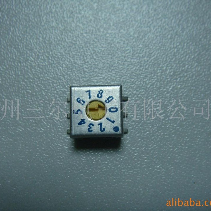 供应3对3(0-9)贴片编码开关日本富仕编码开关贴片10位数码通讯用