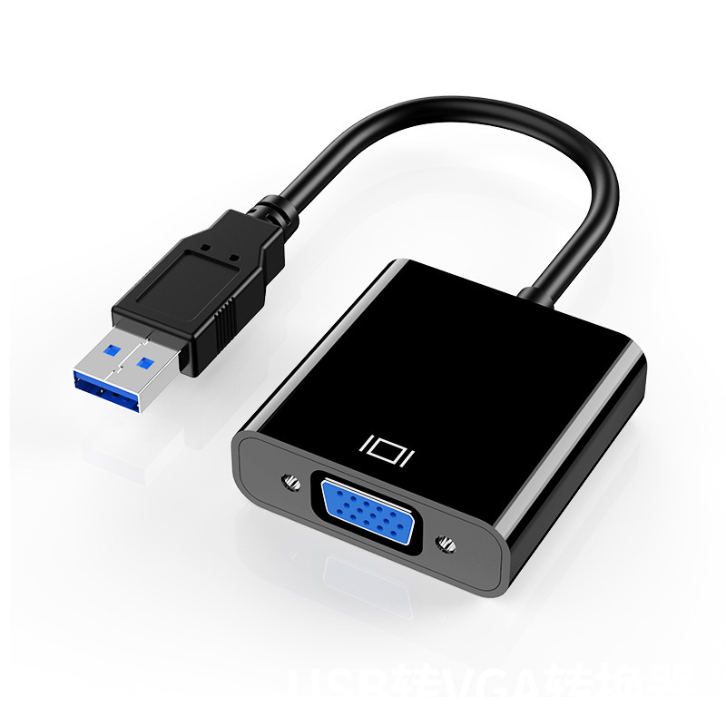 クロスボーダーusb vga変換器有線スクリーン変換器コンピュータアダプタ高精細同スクリーン変換器拡張外付けグラフィックカード|undefined