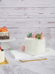 6-inch portable transparent disposable cake box 8-inch cut layer cake baking tiramisu dessert packaging box