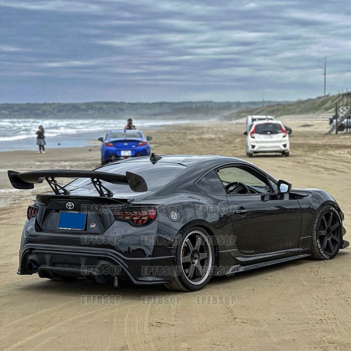 Suitable for Toyota Gt86/Saru Brz Modified Sports Car Wing Sedan Universal Gt Large Rear Wing Fixed Wind Wing