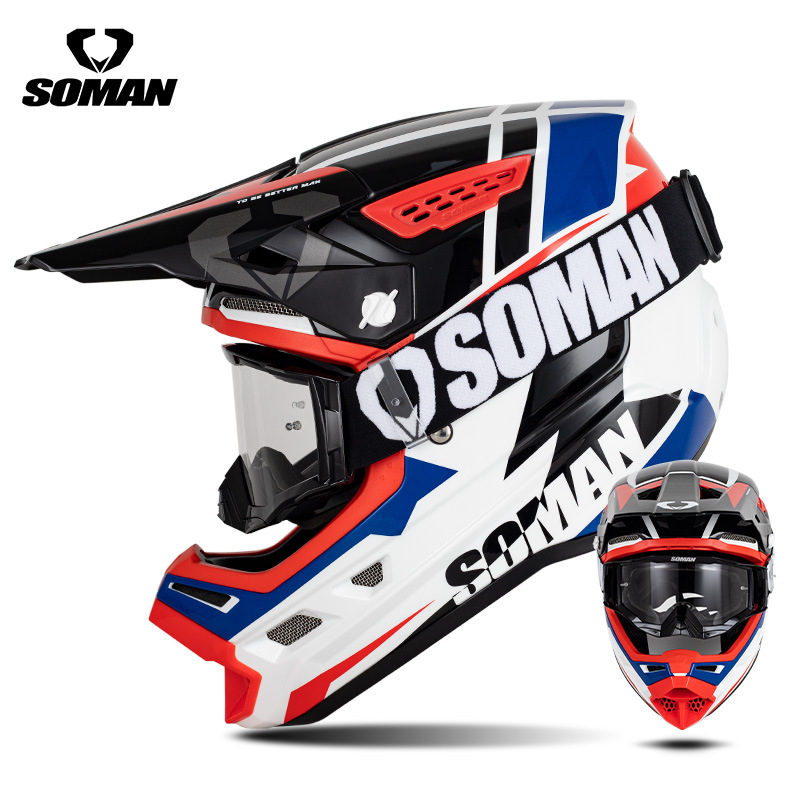 新型クロスボーダーSOMAN自転車ヘルメット道路山地速降クロスカントリーヘルメット男女屋外騎乗ヘルメットm 12