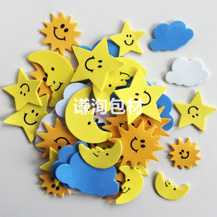 eva玩具制品 彩色eva贴纸玩具 eva玩具花朵 泡棉花朵玩具 eva制品