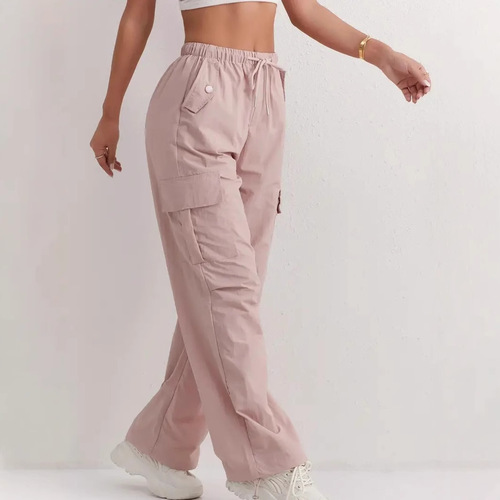 Women's American Work Pants Autumn High-Waisted Drape-Dry Quick-Dry Casual Wide Leg Sport Pants
