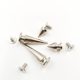 200 sets of zinc alloy striking nails bullet head tapered leather goods pointed decorative screws female punk rivets pointed nails diy