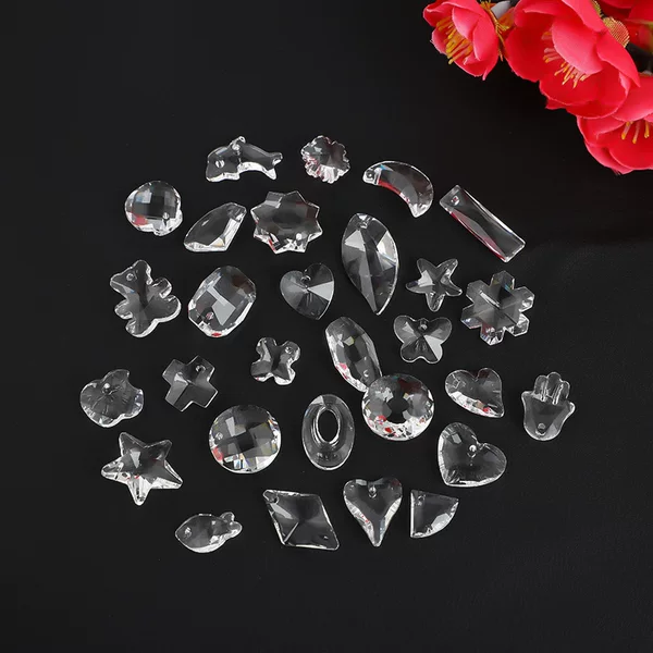 Sun Catcher transparent crystal jewelry pendant hairpin clothing earrings necklace pendant DIY loose beads handmade accessories