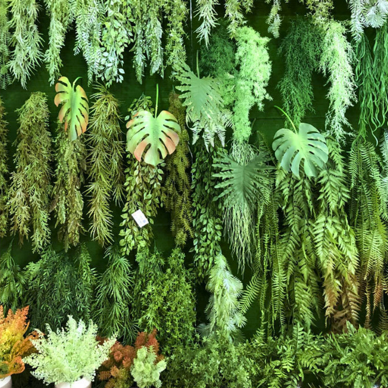 仿真綠植手感蕨類植物仿真吊頂壁掛裝飾櫥窗裝飾人造綠植蕨類植物
