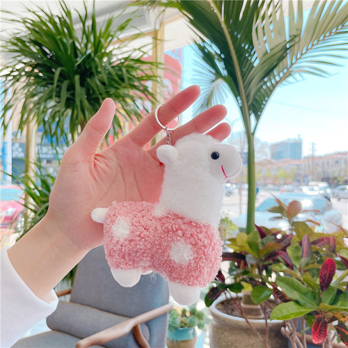 Alpaca doll plush toy small pendant wholesale bag pendant keychain doll event gift