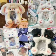 ぬいぐるみのカードカバーins風かわいい韓国系学生のカードカバーのカバンのストラップはバスの証明書セットの保護カバーを持っています。