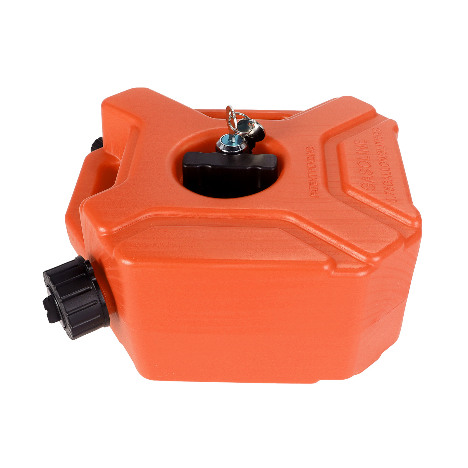 Motorcycle and Car Modification 3L Extended Spare Gasoline Oil Tank Plastic Portable Fuel Tank with Key