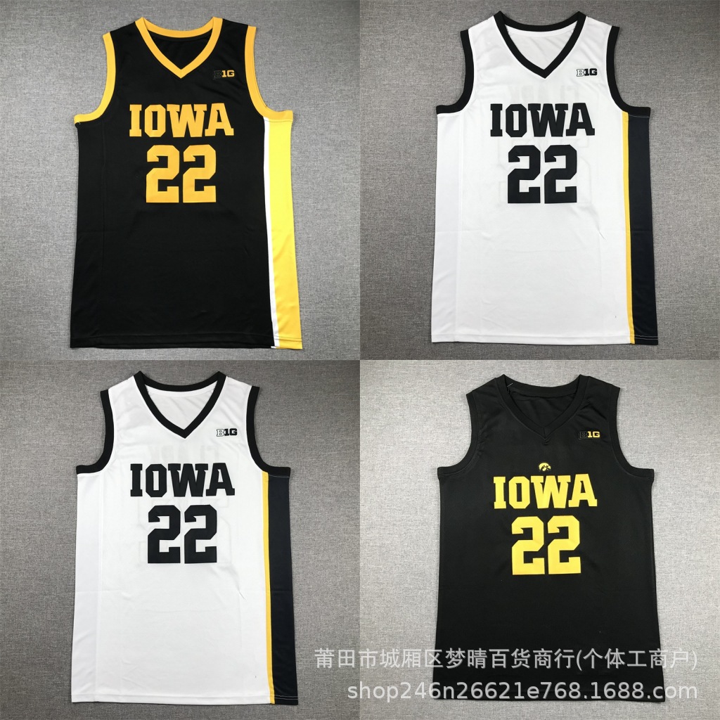 Basketball Uniform Jersey Ncaa University of Iowa Hawkeyes Caitlin Clark # 22