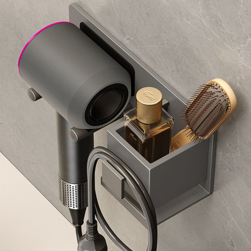 Huamanzhi hair dryer rack storage rack without punching bathroom Dyson hair dryer bracket hair dryer comb storage rack
