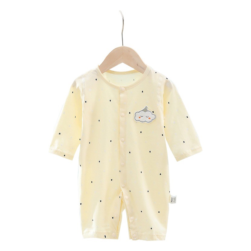 Summer Thin Baby Romper Pure Cotton Newborn Baby Jumpsuit Onesie Pajamas Seamless Craftsmanship New Style